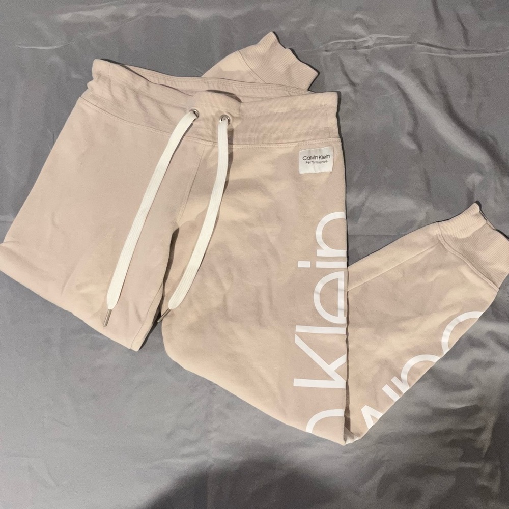 Beige Calvin Klein Sweatpants